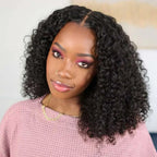 6x5 Glueless Kinky Curly Bob Wig